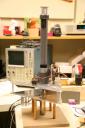 150 RPM test jig with sensor tower