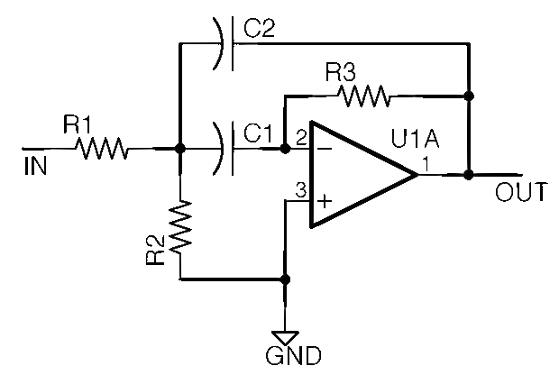 2 Pole bandpass filter