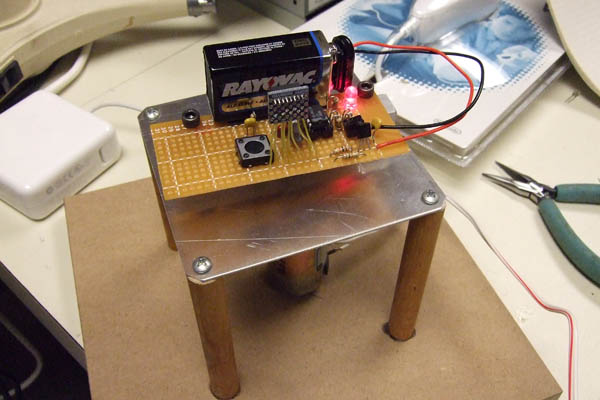 Compass on turntable Compass on turntable